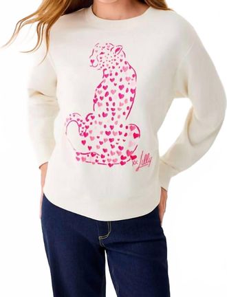 Lilly Pulitzer Ballad Long Sleeve Sweatshirt In Coconut