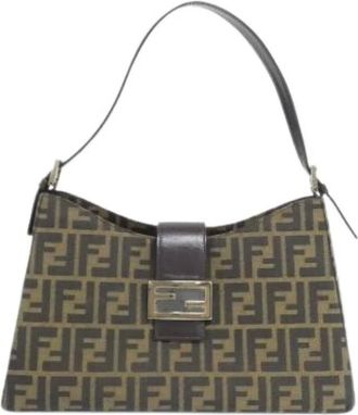 Fendi Pre-owned Shoulder Bags, female, Brown, Size: ONE SIZE Pre-owned Vintage Shoulder Bag