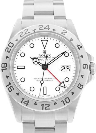 Rolex Pre-owned Rolex Explorer II Automatic White Dial Mens Watch 16570 WSO