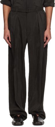 Lemaire Perforated Elastic Waist Blue Pants Christophe