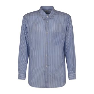 Comme Des Gar&ccedil;ons Woven Shirt - Heren - Casual Overhemden - Blauw - XL - Overhemden