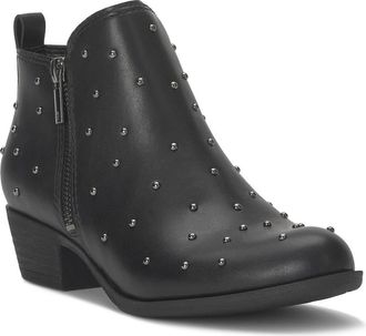 Lucky Brand Basel Bootie in Black Faux Leather at Nordstrom, Size 9.5