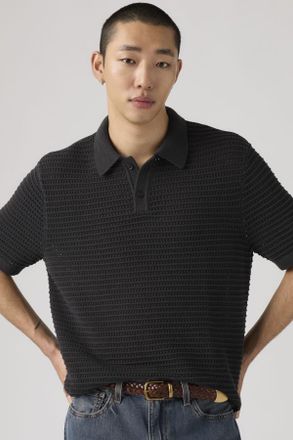 Levi's Laguna Sweater Polo - Uomo - XL - Nero / Dark Phantom