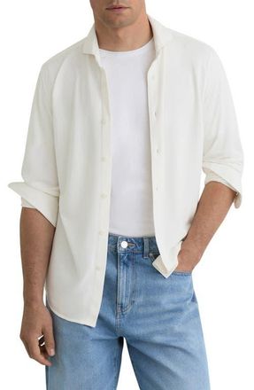 Reiss Davaro Button-Up Shirt in White at Nordstrom, Size Xx-Large