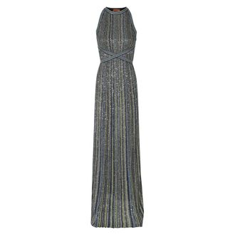 Missoni Vestido Largo de Punto Rayas con Lentejuelas - Dresses - Mujer - Multicolor - S