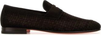 Santoni Gwendal Loafers - Heren - Loafers - Bruin - 42 EU - Su&egrave;de - Schoenen