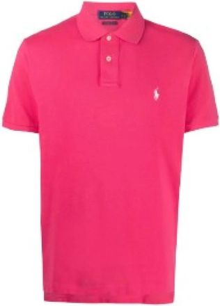 Polo Ralph Lauren Polo Pony Katoenen Poloshirt - Heren - Polos - Roze - M - Katoen - Tops