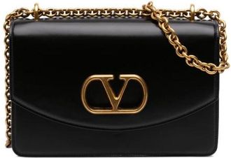 Valentino Pre-owned Vintage Crossbody Bag - Dames - Vintage Schoudertas - Zwart - ONE Size - Leer - Vintage
