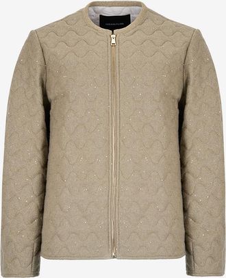 Fabiana Filippi Kurze Steppjacke mit Rundkragen