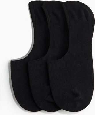 H&M 3er-Pack Sneakersocken - Schwarz