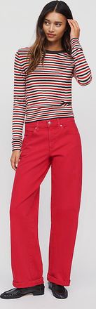 LE JEAN Cowboy Curve Mid Rise Barrel Jeans