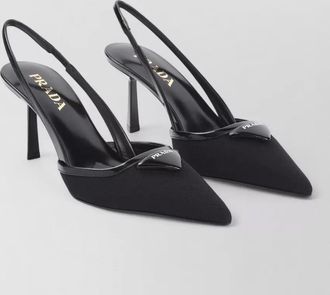 Prada mesh slingback pumps