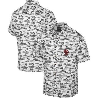 Colosseum Mens Colosseum White Boston College Eagles Spontaneous is Romantic Camp Button-Up Shirt at Nordstrom, Size X-Large