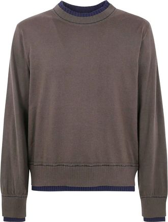 sacai Cotton Cashmere Knit Pullover