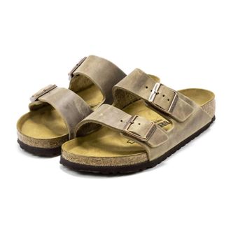 Birkenstock Mens Arizona Oiled Leather Sandals In Brown Brown
