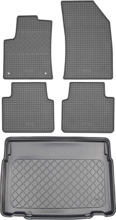 OEM Juego De Alfombrillas De Goma Para Coche Y Alfombrilla Para Maletero Para Citro&euml;n C3 Aircross Ii Suv (5 Puertas) A Partir De Noviembre De 2017