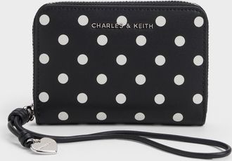 Charles & Keith Sianna Polka-Dot Wristlet