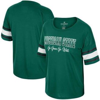 Colosseum Womens Colosseum Green Michigan State Spartans Im Gliding Here Rhinestone T-Shirt at Nordstrom, Size Medium