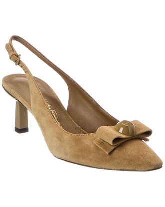 Ferragamo Karine Suede Slingback Pump