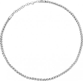 Police PEAGN0010701 Mens Temptation II Necklace - Silver Stainless Steel - One Size
