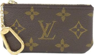 Louis Vuitton Marron Coated Canvas Coin Purse/Coin Case (Pre-Owned)