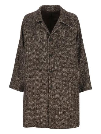 L.B.M. 1911 herringbone coat - Brown