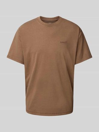 Levi's T-Shirt mit Label-Stitching in Cognac, Gr&ouml;&szlig;e XS