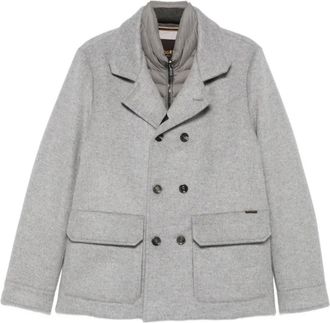 Moorer Abrigo Cruzado - Coats - Hombre - Gris - 2XL