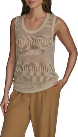 DKNY Open Stitch Sweater Tank in Cream at Nordstrom, Size X-Small