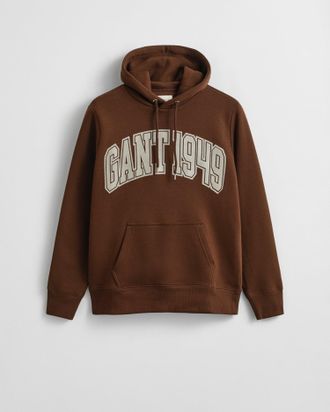 GANT Men Graphic Hoodie (XXXL) MAHOGANY BROWN
