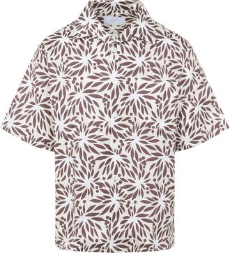 Prada Natural Relaxed Printed Shirt