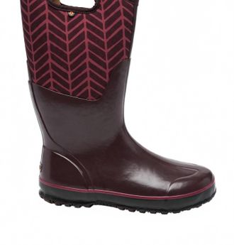 Bogs Womens Classic Tall Badge Boot In Grape