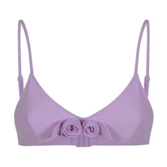 Coperni Bikinis, female, Purple, Size: XS Flower Bikini Top