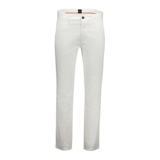 HUGO BOSS Broeken, Heren, Wit, W38 L34, Chino broek in wit