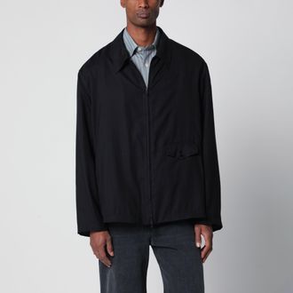 Our Legacy Evolved jacket in merino wool voile in Eclipse Black