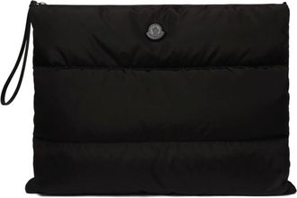 Moncler Clutch - Dames - Tassen - Zwart - Maat: ONE Size Leer