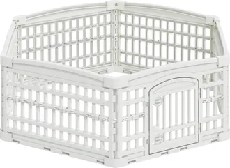 vidaXL Parque Infantil Para Perros De 6 Paneles 122 X 106,5 X 40 Cm Vidaxl