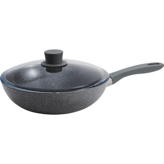 Zwilling 11-Inch Nonstick Wok Pan with Lid in Grey at Nordstrom