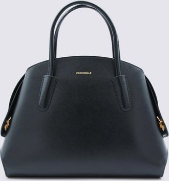 Coccinelle Black Leather Tylde Top Handle Bag