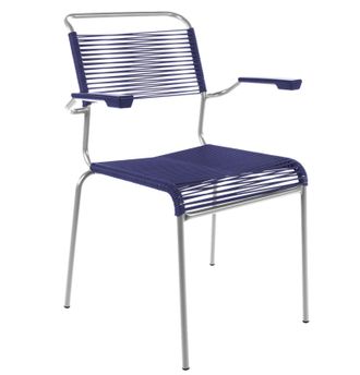 Schubiger M&ouml;bel Spaghetti-Stuhl S&auml;ntis mit Armlehnen