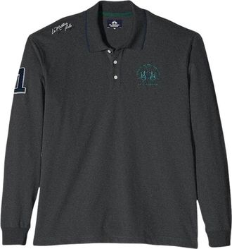 La Martina Polo in Heavy Jersey - - Tops - Uomo - Grigio - M
