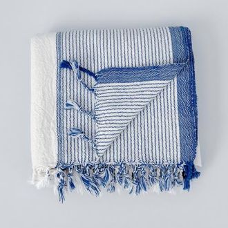 Home & Loft Ivory Blue Tribeca Towel at Nordstrom