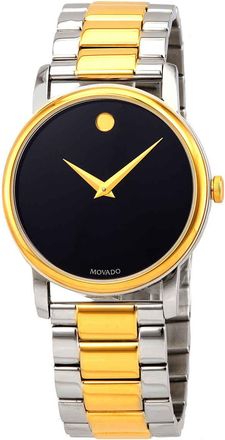 Movado Classic Museum Quartz Black Dial Mens Watch 2100016