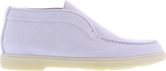 Santoni Leren Loafers - Dames - Loafers - Wit - 39 1/2 EU - Leer - Schoenen