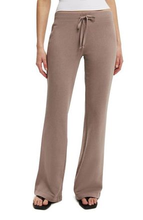 Cotton On Womens Low Rise Bootleg Sweatpant in Washed Mocha at Nordstrom, Size Xxx-Small