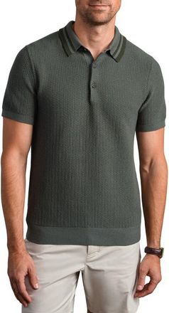 Rhone Fine Knit Sweater Polo in Olive Shadow at Nordstrom, Size Xx-Large