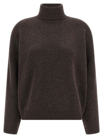 Brunello Cucinelli High Neck Sweater Sweaters And Cardigans Brown