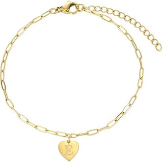 Adornia Initial Chain Bracelet in Gold-E at Nordstrom Rack