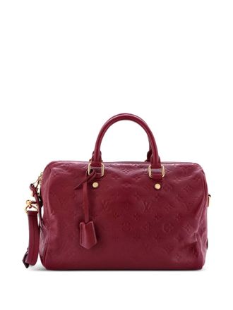 Louis Vuitton Speedy Bandouliere Bag Monogram Empreinte Leather 30 satchel - Rosso