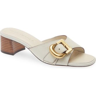 Marc Jacobs The Doll Buckle Slide Sandal in White at Nordstrom, Size 11Us